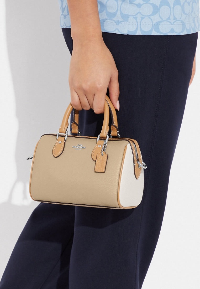 Mini Rowan Crossbody In Colorblock Sandy Beige Multi