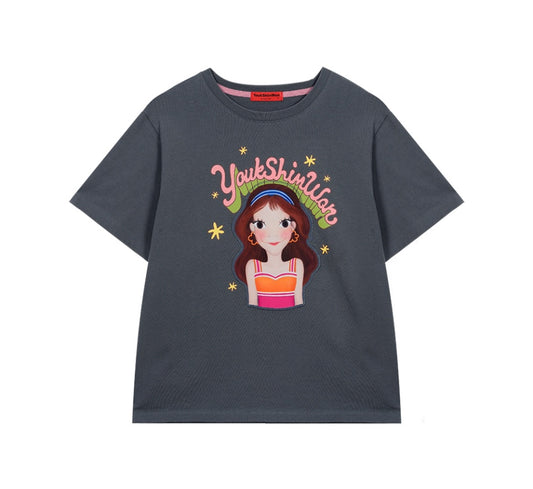 Retro Blossom T-Shirt F Luna
