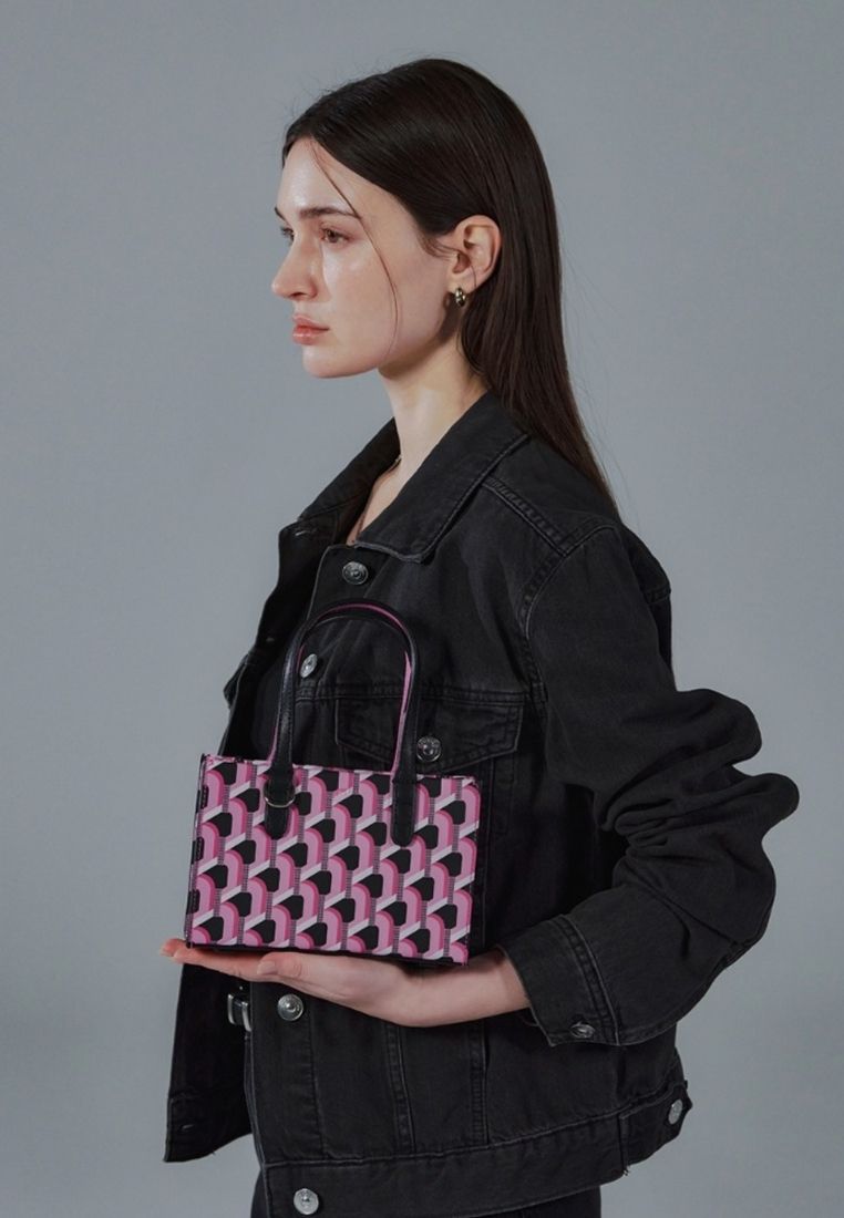 Cabas Monogram Day Tote Pink Black SS