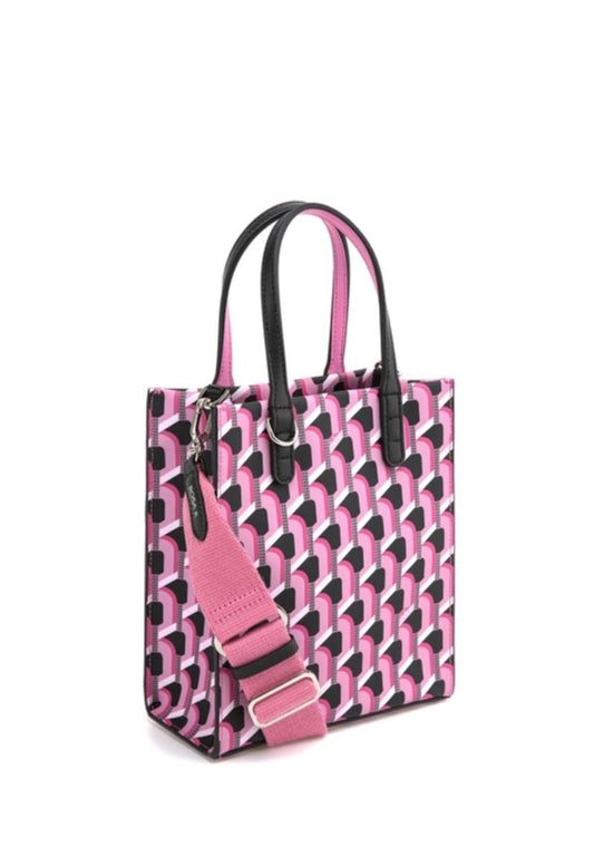 Cabas Monogram Tote Pink Black S