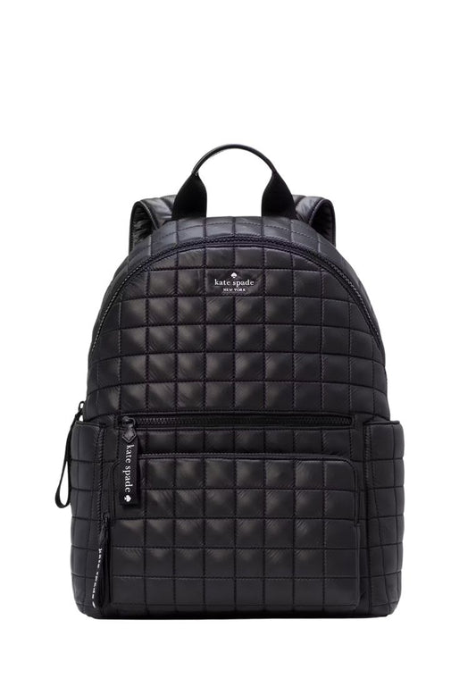 Camden Quilted Backpack Black