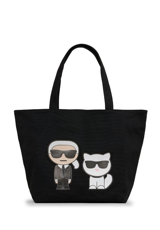 Cannes Canvas Tote Black