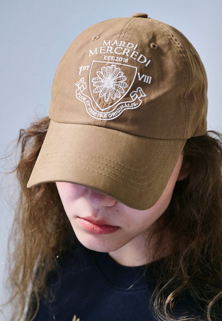 Cap Alumni Emblem Dark Beige Ivory