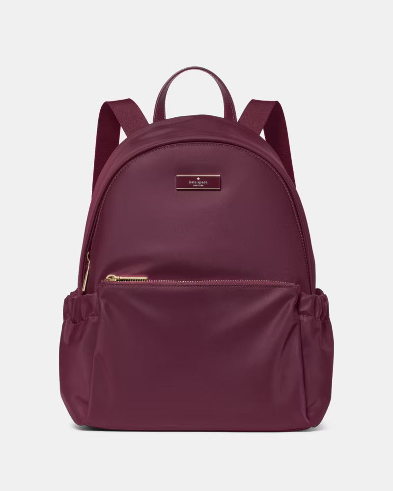 Carter Nylon Dome Backpack Deep Cherry