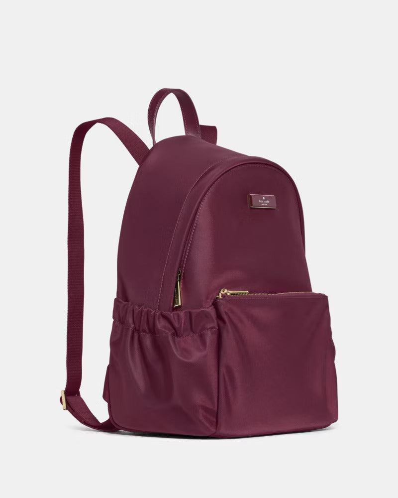 Carter Nylon Dome Backpack Deep Cherry