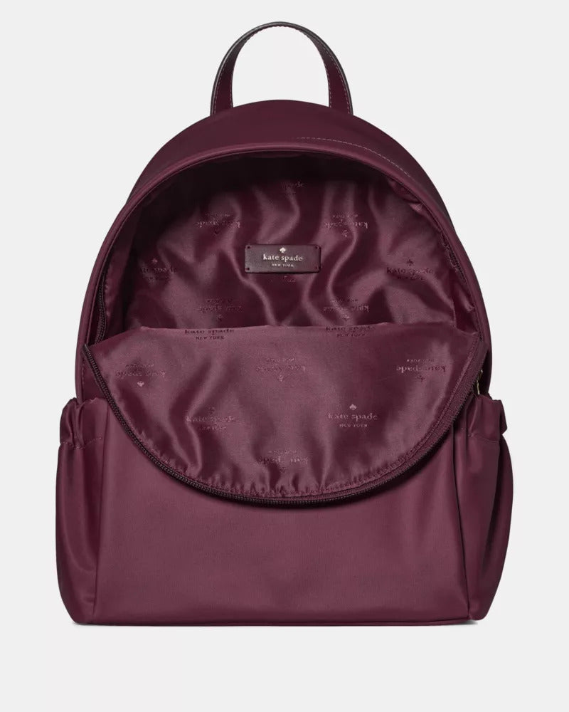 Carter Nylon Dome Backpack Deep Cherry