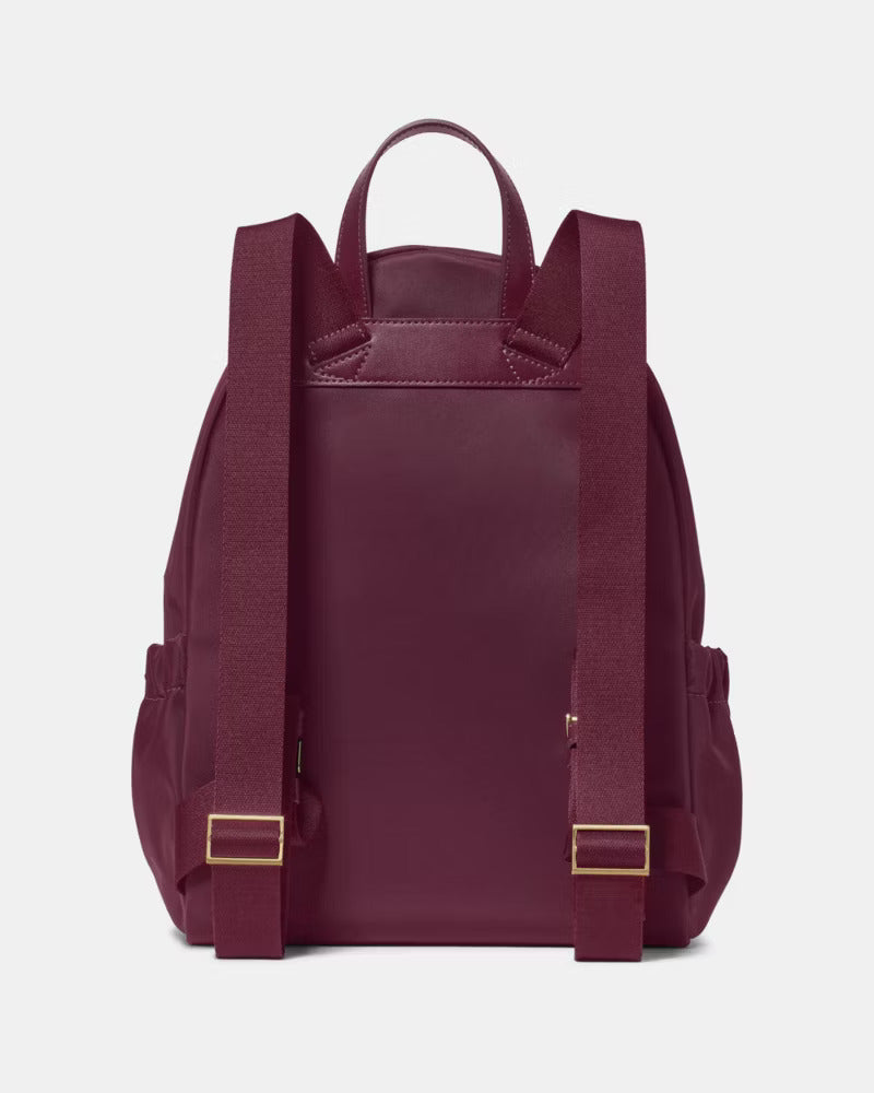 Carter Nylon Dome Backpack Deep Cherry