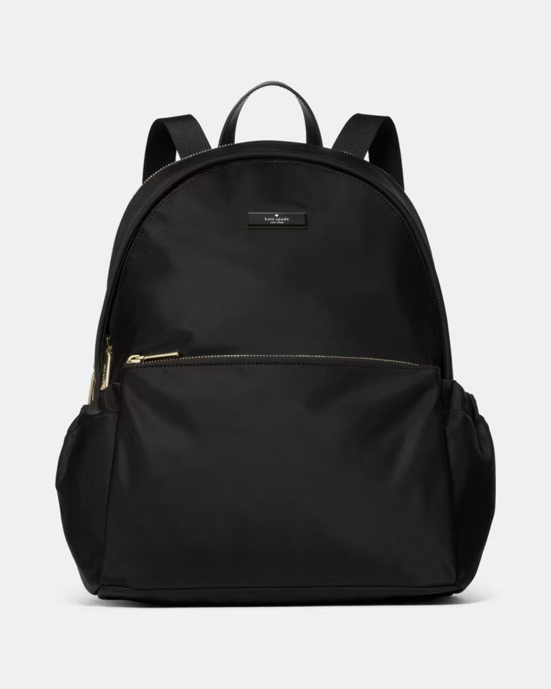 Carter Nylon Large Dome Backpack Black
