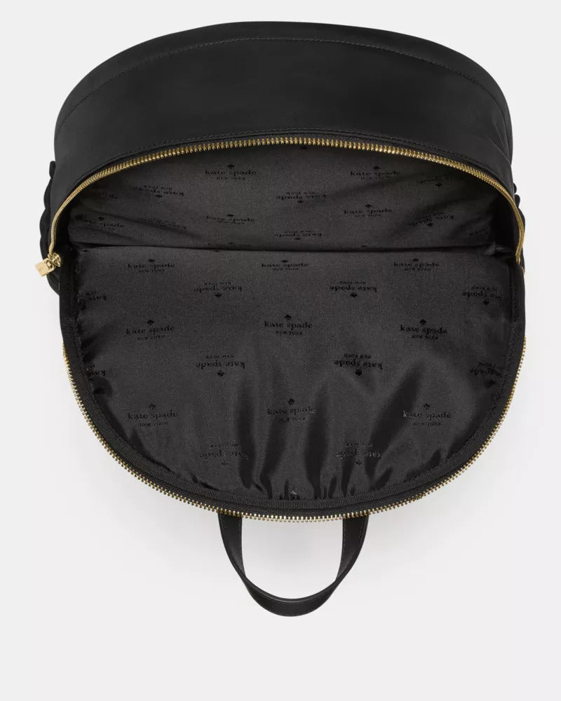 Carter Nylon Large Dome Backpack Black