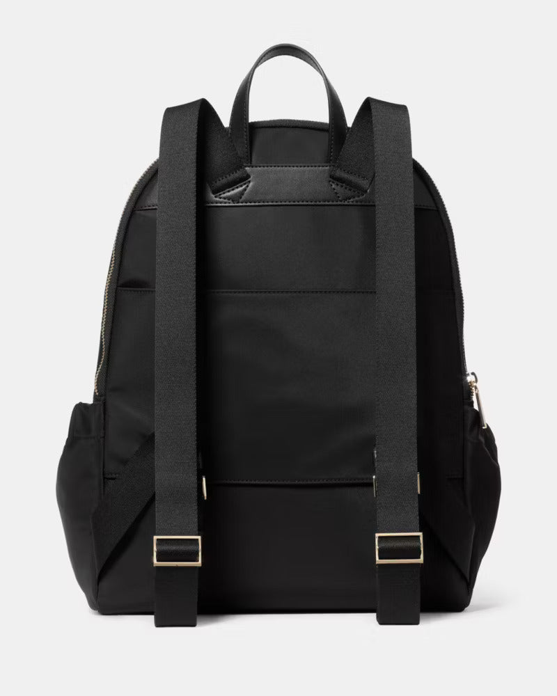 Carter Nylon Large Dome Backpack Black