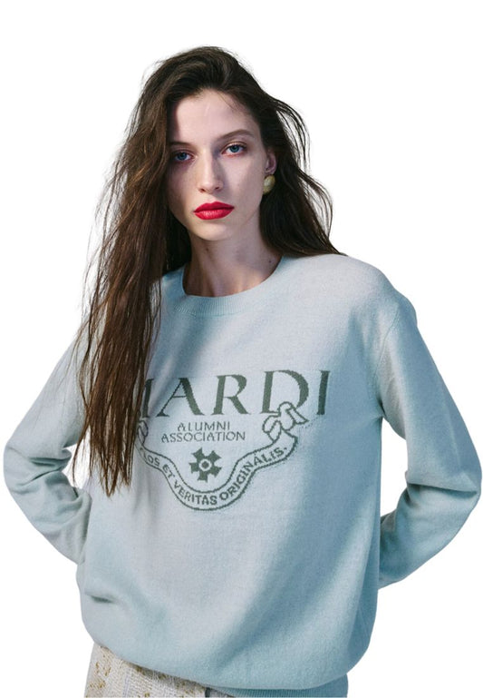 Cashmere Crew Neck Alumni Classique Mint Green