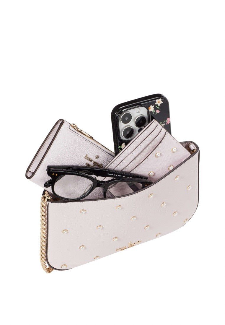 Madison Studded Pearls Pochette Lilac Moonlight Multi