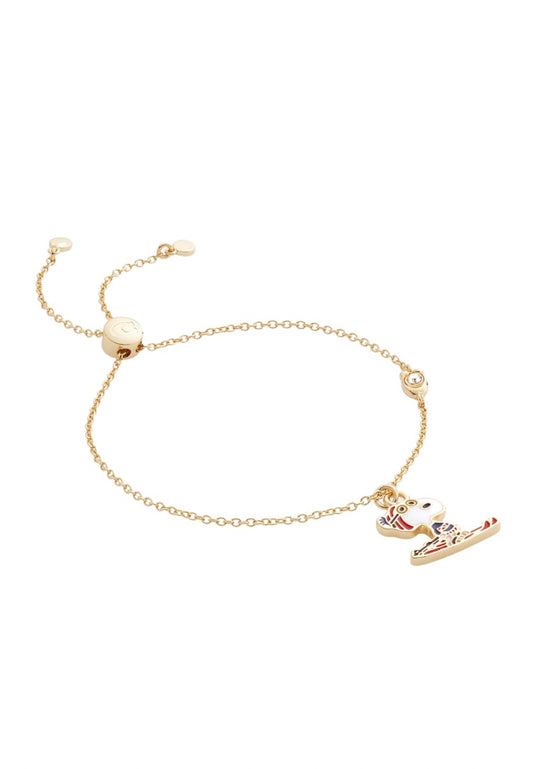 Coach X Peanuts Snoopy Ski Slider Bracelet