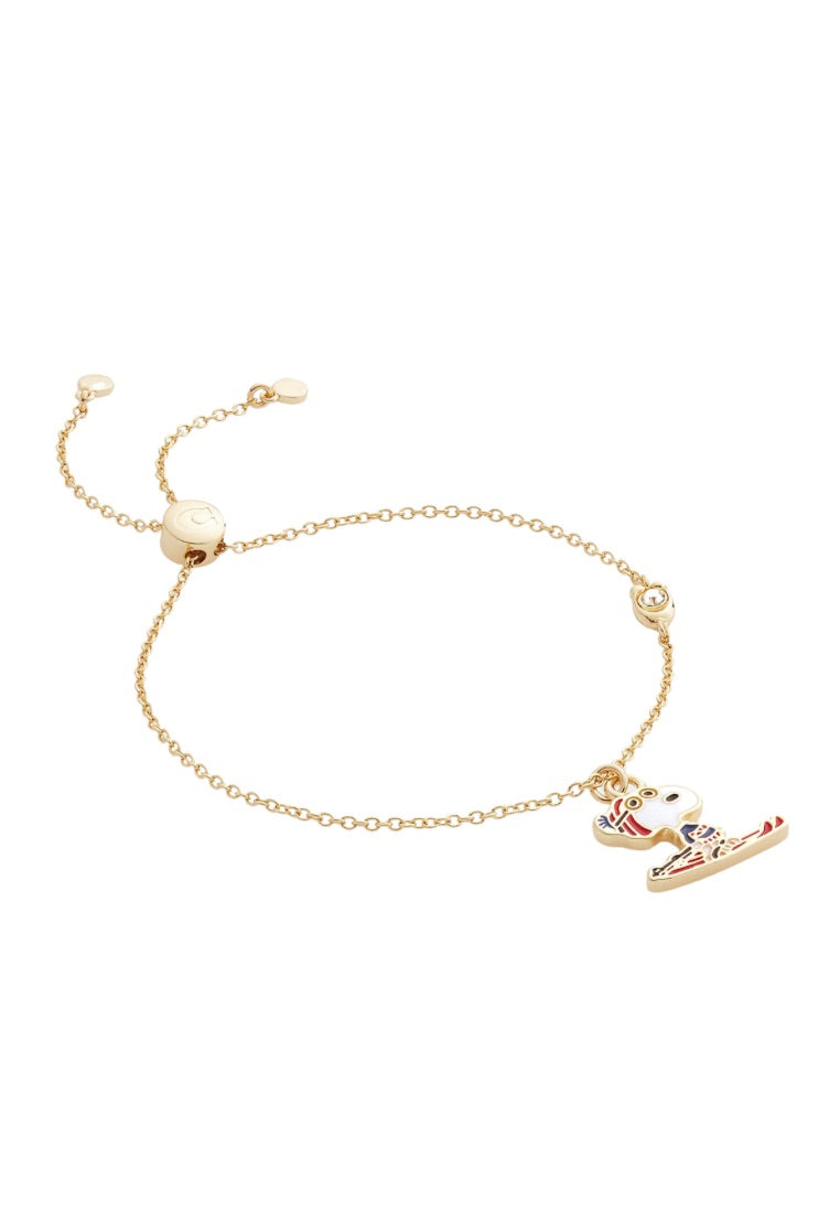 Coach X Peanuts Snoopy Ski Slider Bracelet