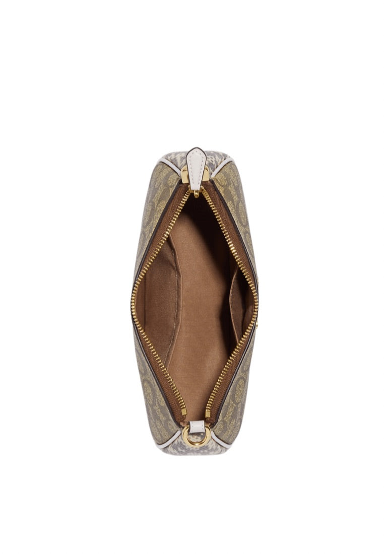 Teri Shoulder Bag In Signature Canvas Khaki Chalk Multi