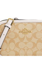 Mini Jamie Camera Bag In Signature Canvas Light Khaki Chalk
