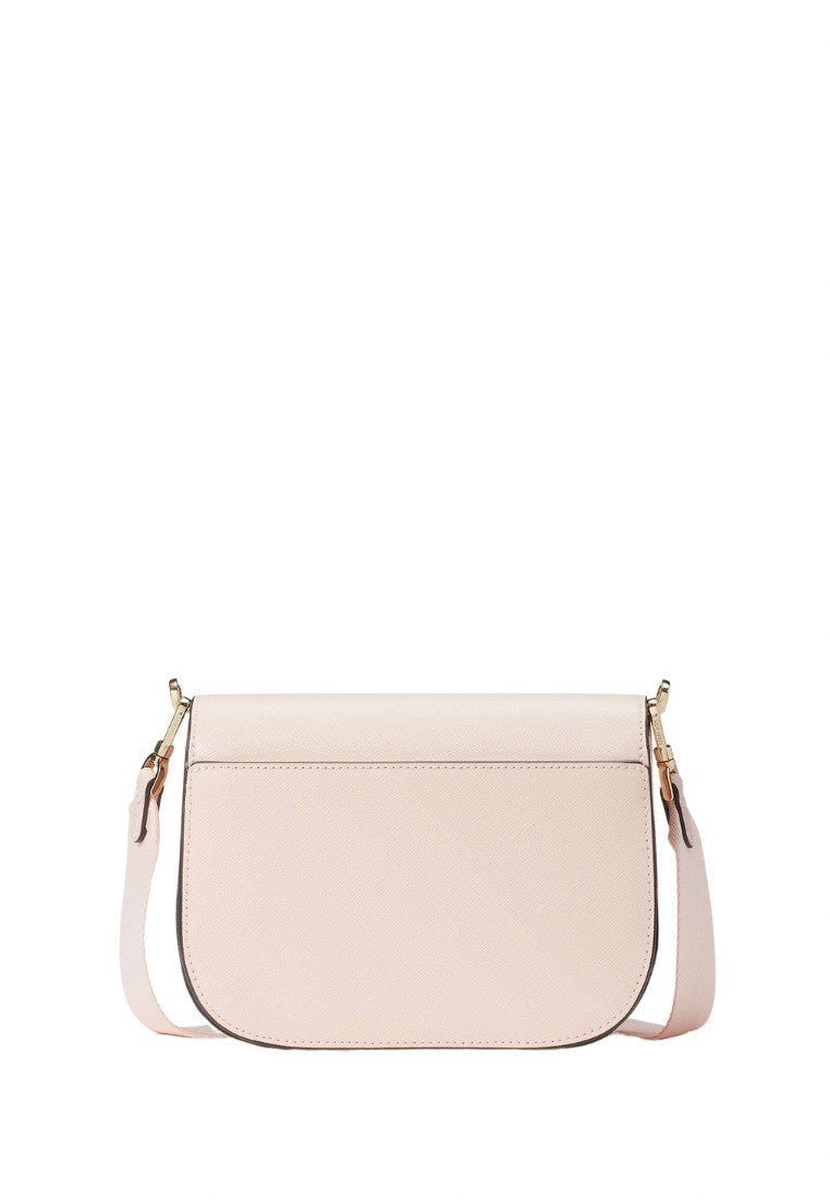 Madison Saffiano Leather Saddle Bag Conch Pink