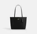 Medium City Tote Bag Gold Black