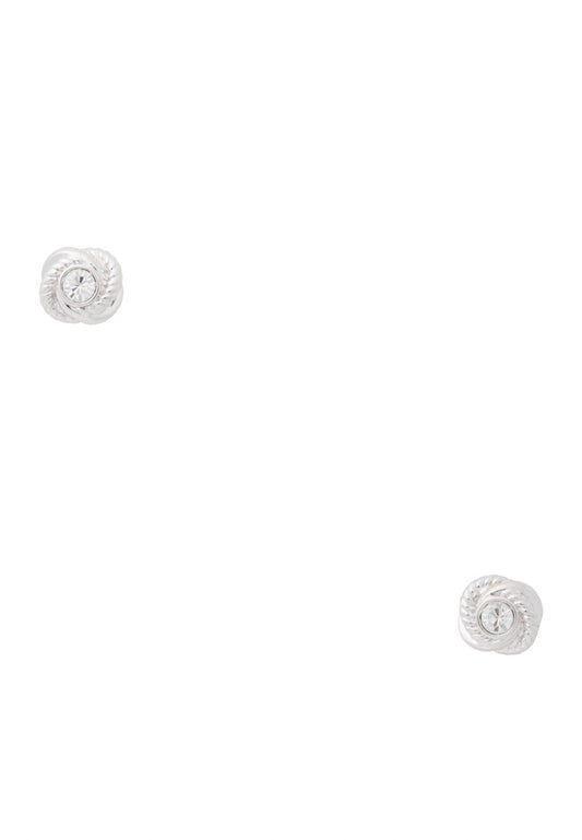 Infinity & Beyond Knot Studs Silver