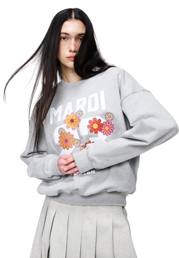 Sweatshirt Numero 23 Grey White