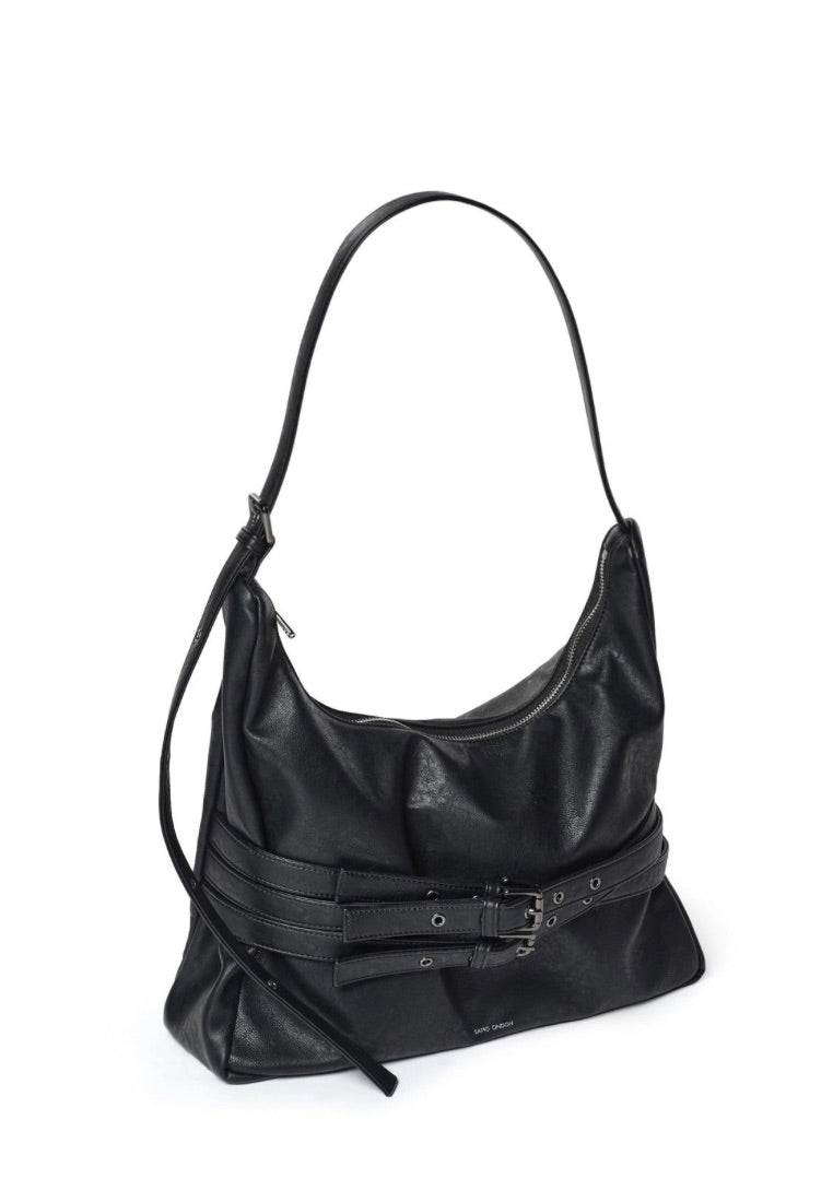 Trio Belt Mug Bag L Nappa Matt Black