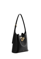 Charlene Double Buckle Hobo Bag - Black