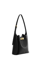 Charlene Double Buckle Hobo Bag - Black