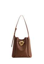Charlene Double Buckle Hobo Bag - Brown