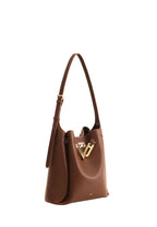 Charlene Double Buckle Hobo Bag - Brown
