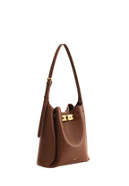 Charlene Double Buckle Hobo Bag - Brown