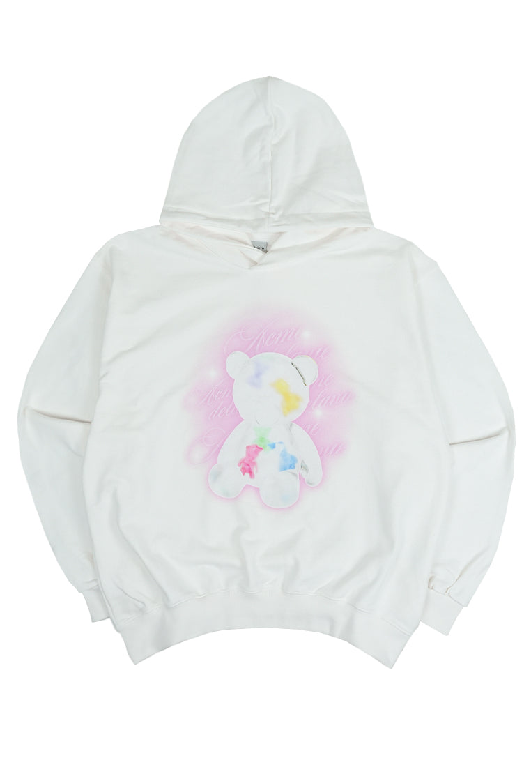 Clear Bear Cream Hoodie
