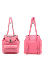 Coco R Quilting Backpack Pink SM