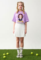 Colorful T-Shirt F Purple Luna