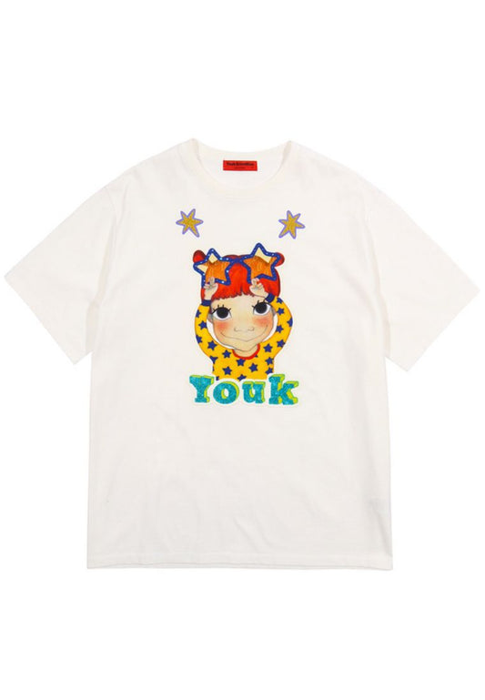 Colorful T-Shirt F White Gaeddong