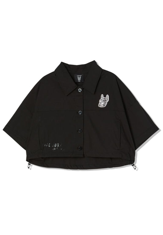 Comfy Cozy Short Sleeve Shirt Black