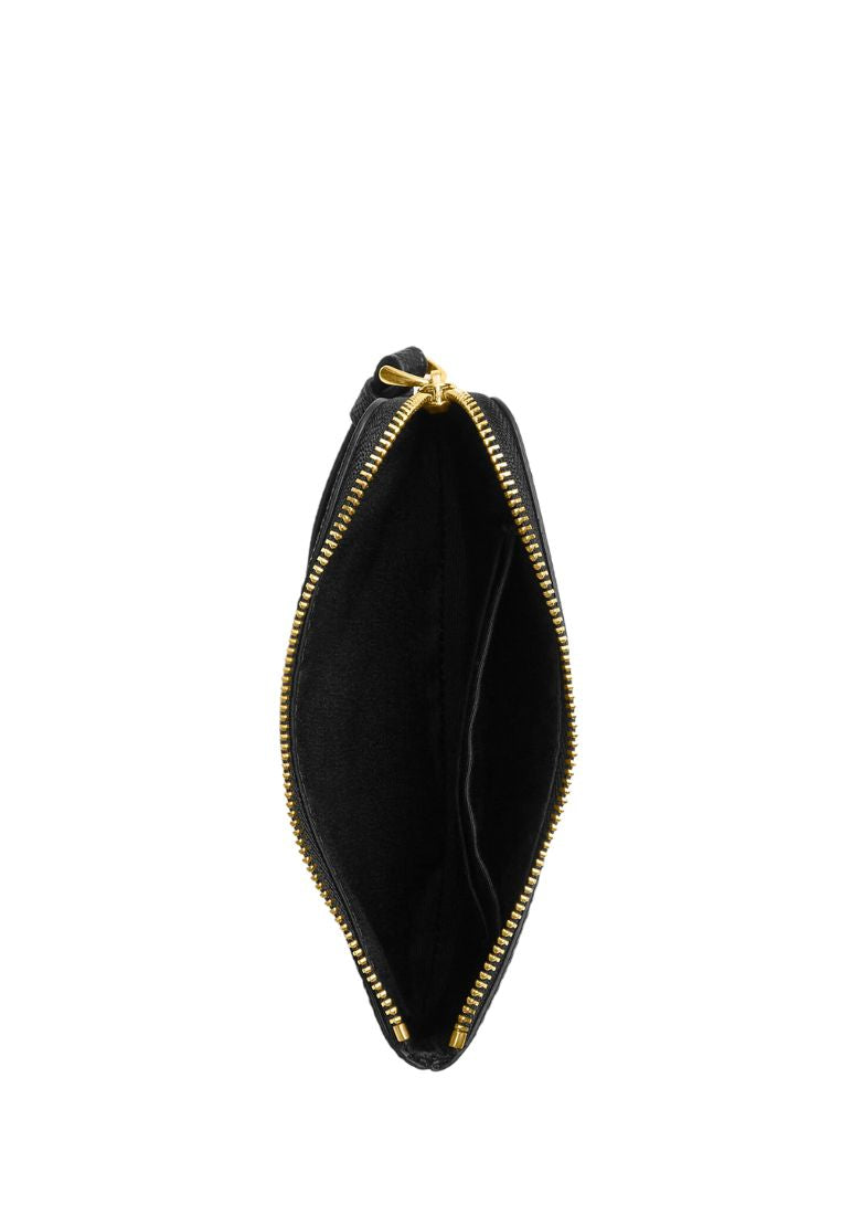 Corner Zip Wristlet Black