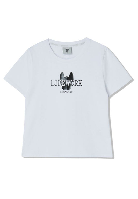 Cotton Radog Slim Short T-shirt White