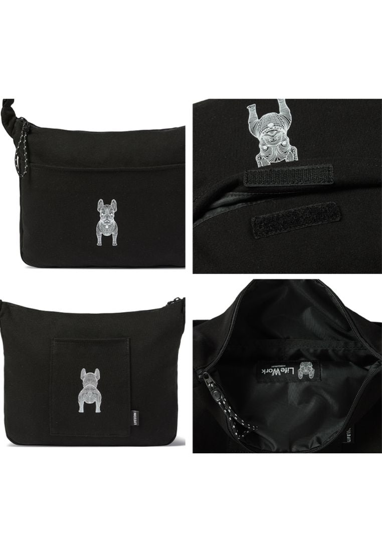 Cotton Standing Radog Crossbag Black