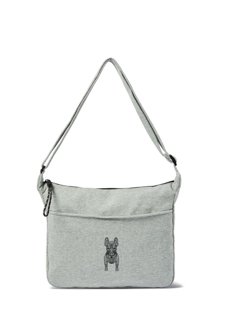 Cotton Standing Radog Crossbag Melange Grey