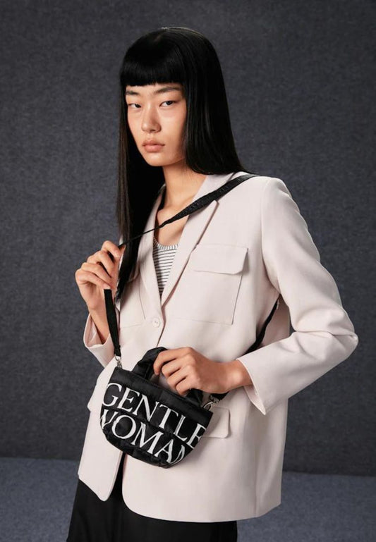 Criminal Puffer Micro Tote Bag Black