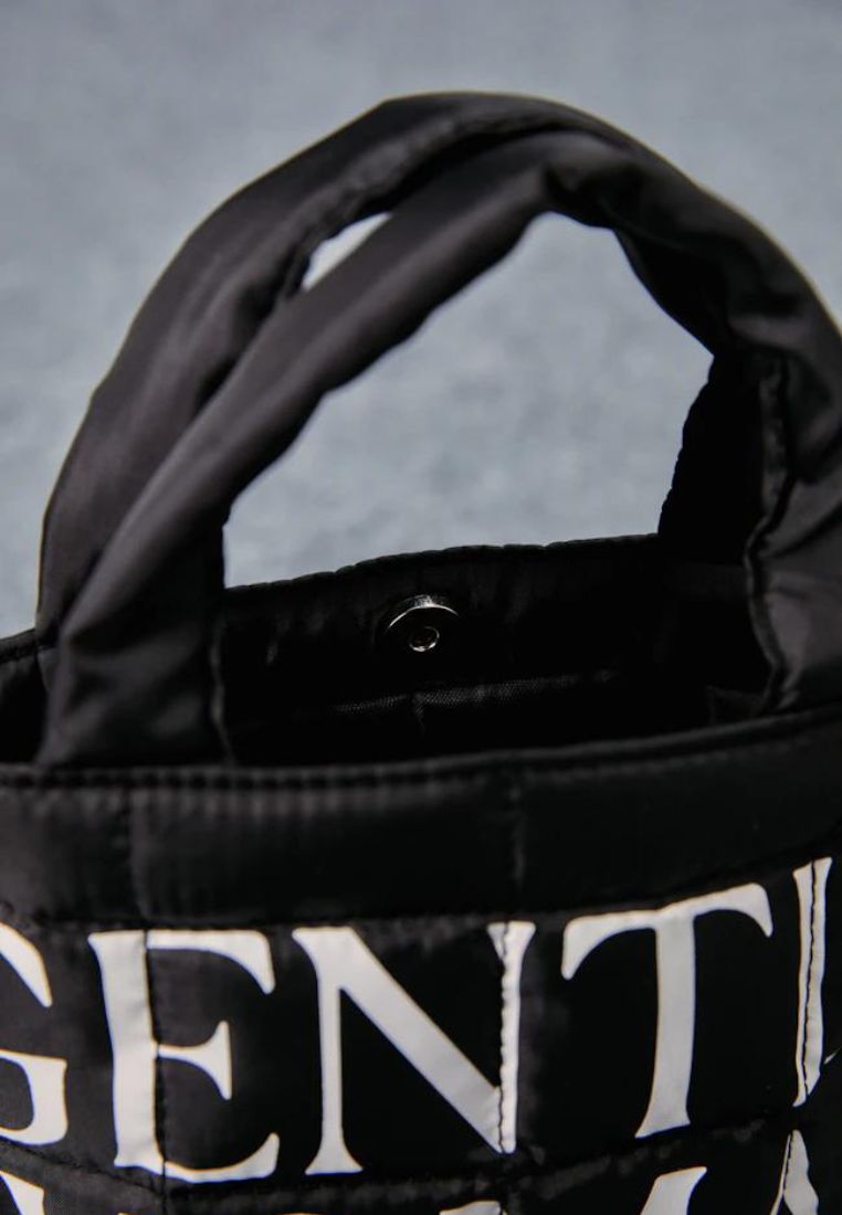 Criminal Puffer Micro Tote Bag Black