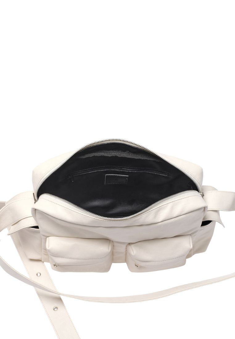 Cross Utility Bag L Nappa Ivory