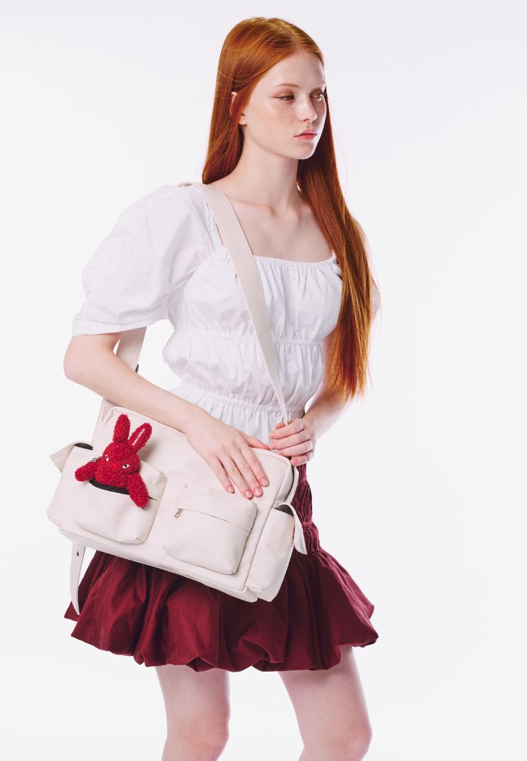 Cross Utility Bag M Nappa Ivory