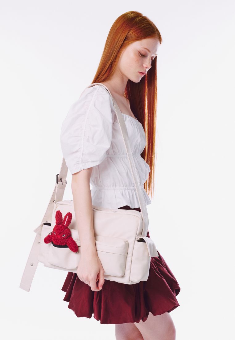 Cross Utility Bag M Nappa Ivory