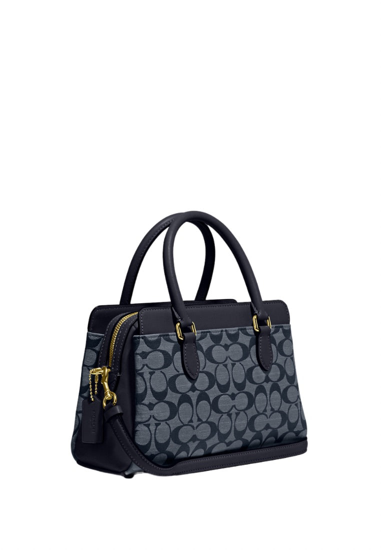 Mini Darcie Carryall In Signature Chambray Denim Multi