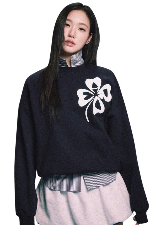 Sweatshirt CloverMardi Navy White