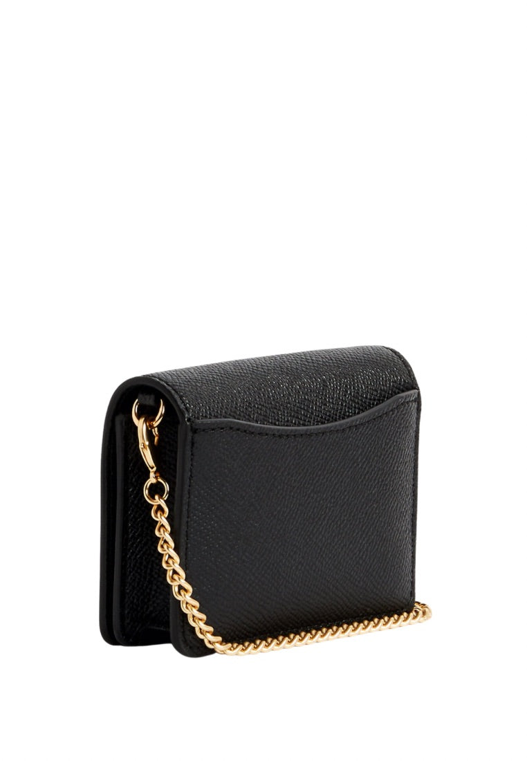 Mini Wallet On A Chain Black