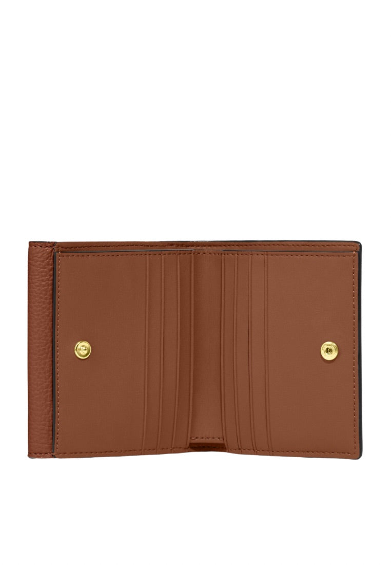 Small Morgan Wallet In Colorblock Signature Canvas Khaki Multi