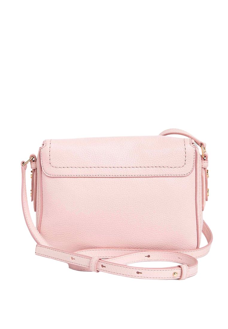 The Groove Leather Mini Messenger Peach Whip