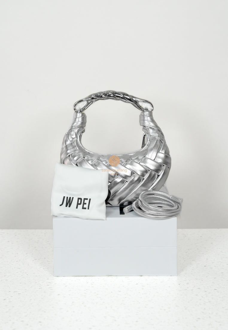 [DEFECT SALE 177] Orla Weave Handbag - Silver